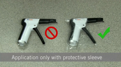 Aplikcia len s ochrannou fliou!