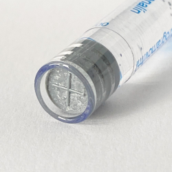 Karpula (napr. Septanest) s gumenm piestom na zavtanie skrutkovho mechanizmu