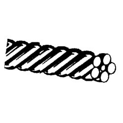 Forestaflex Twist rovn drt, 0,40 mm x 355 mm, 6 vlken, kat. . 263-4040