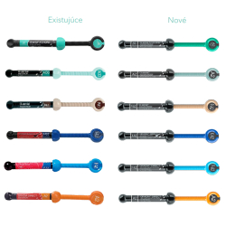 Zmena striekaiek od jesene 2025. Menia sa: etikety na striekakch, ttky odtieov, farba piestu Gaenial A'CHORD (tyrkysov namiesto iernej)
Zostvaj rovnak: Obsah vrobku, kdy vrobkov, vonkaj obal (krabika)