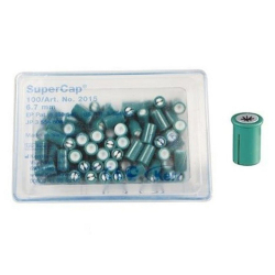 Hawe SuperCap 6,7 mm (100ks) - cievky zelen/biela